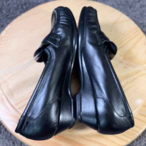 SAS Easier Shoe Women Size 8 Leather Black Slip On Comfort Loafer Made in USA - Picture 5 of 10